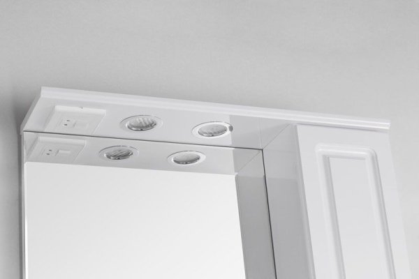 Зеркальный шкаф Style Line Олеандр-2 65/С, белый Style Line ЛС-00000050, Белый