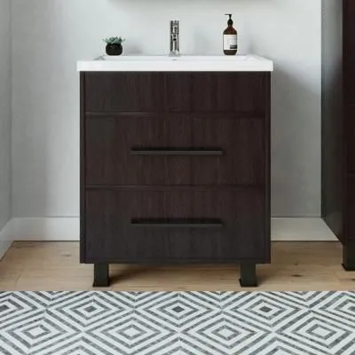 Тумба под раковину напольная Бриклаер ЧИЛИ венге, 70 см