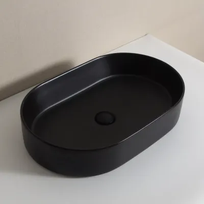 Раковина накладная Gid Bm1479 53354, Черный матовый