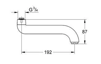 Излив Grohe 42132000 - купить в Москве по низкой цене в интернет-магазине с доставкой по всей России | HITsant Излив Grohe 42132000