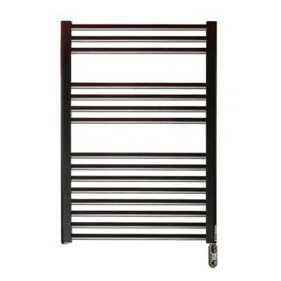 Полотенцесушитель электрический Irsap Ares EIS058IK1IR01NNN01 81,8x58 черный матовый - купить в Москве по низкой цене в интернет-магазине с доставкой по всей России | HITsant Полотенцесушитель электрический Irsap Ares EIS058IK1IR01NNN01 81,8x58 черный матовый