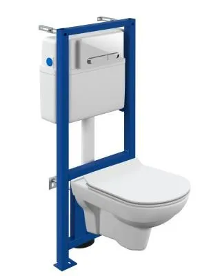Комплект Cersanit CITY  CO DPL EO slim инсталляция Cersanit LINK PRO кнопка ESTETICA пластик белый с рамкой хром 64277 - купить в Москве по низкой цене в интернет-магазине с доставкой по всей России | HITsant Комплект Cersanit CITY  CO DPL EO slim инсталляция Cersanit LINK PRO кнопка ESTETICA пластик белый с рамкой хром 64277