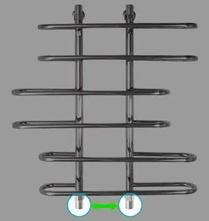 Полотенцесушитель водяной Energy Aero 100x60 хром