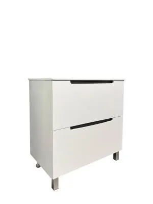 Тумба Runo Lina 70 напольная белая под умывальник Teffy 70 (00-00004642)