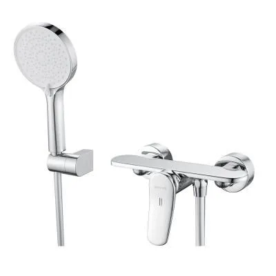 Смеситель для душевой кабины однорычажный  Shevanik S4716, Хром