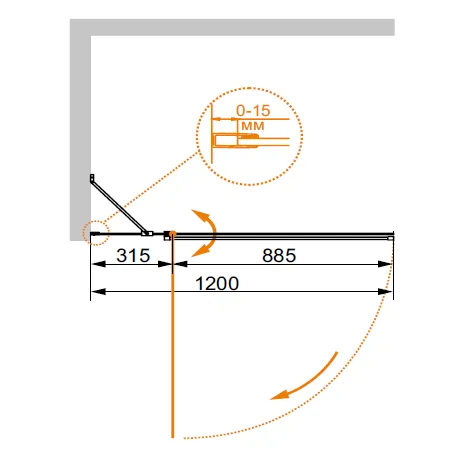 Шторка на ванну Cezares Eco ECO-O-V-11-120/140-C-Cr 120 прозрачное стекло - купить в Москве по низкой цене в интернет-магазине с доставкой по всей России | HITsant Шторка на ванну Cezares Eco ECO-O-V-11-120/140-C-Cr 120 прозрачное стекло