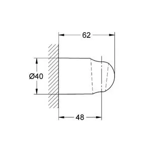 Настенный держатель Grohe Relexa Plus 28605000 - купить в Москве по низкой цене в интернет-магазине с доставкой по всей России | HITsant Настенный держатель Grohe Relexa Plus 28605000
