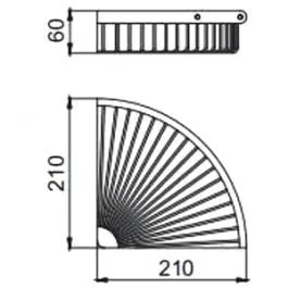 Полка-решетка Frap F352