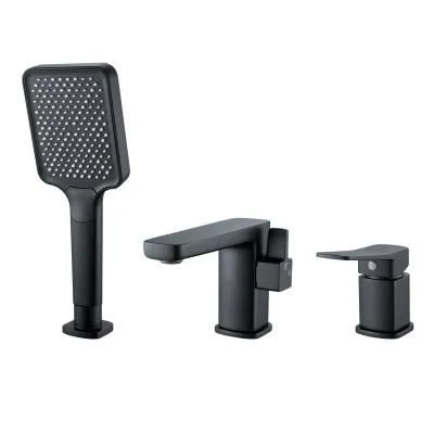 Смеситель для ванны однорычажный  Shevanik S9912H, Черный