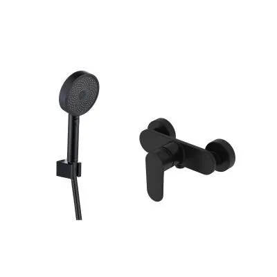 Смеситель для душа однорычажный с ручным душем Aquatek НИКА AQ1834MB , черный матовый