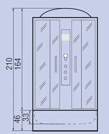 Душевая кабина River Elba 90/46 ТН