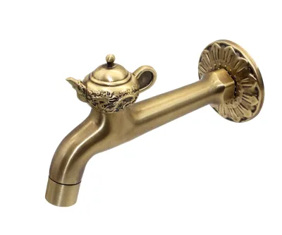 Сливной кран длинный Bronze de Luxe насадка-расекатель (13263/1)