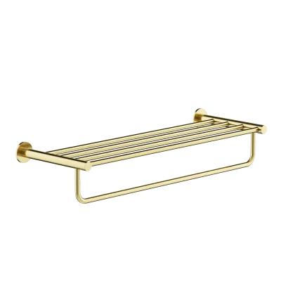 Полка SANCOS Base для полотенец, брашированное золото, PVD покрытие,  SC9028BG