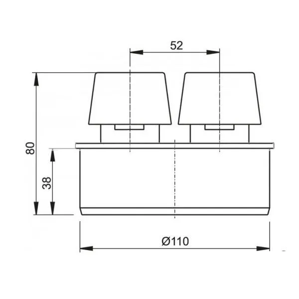 Вентиляционный клапан Alcaplast  APH110 - купить в Москве по низкой цене в интернет-магазине с доставкой по всей России | HITsant Вентиляционный клапан Alcaplast  APH110