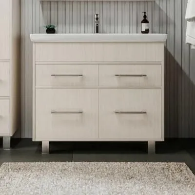 Тумба под раковину напольная Бриклаер ЧИЛИ светлая лиственница , 90 см