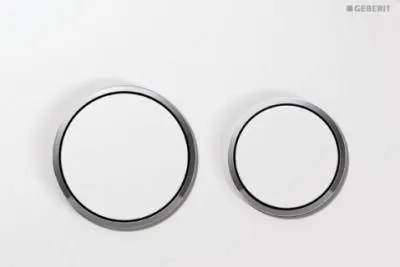 Кнопка смыва Geberit Omega20 115.085.KJ.1 хром, белая