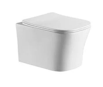 Унитаз подвесной CeramaLux 2618E, Бело-Глянцевый