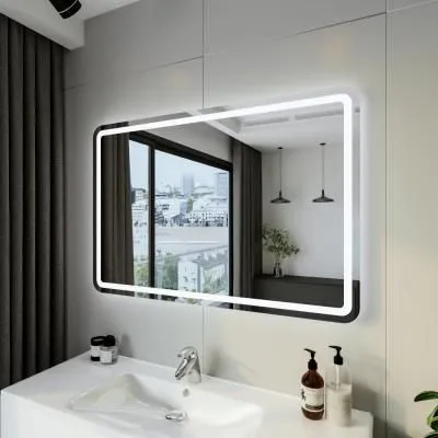 Зеркало Бриклаер Эстель-1 120 с подсветкой LED, на взмах руки