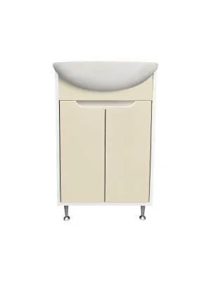 Тумба Runo Эконова 60 белая крем под умывальник Уют 60 (00-00004659)