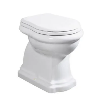 Унитаз приставной Kerasan Retro 101101 горизонтальный выпуск, фурнитура бронза