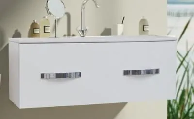 Тумба под раковину навесная Della Brava 120 BW white (DE0631120200)