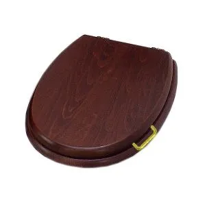 Крышка-сиденье для унитаза с ручкой Simas Lante LA009noce/oro с микролифтом