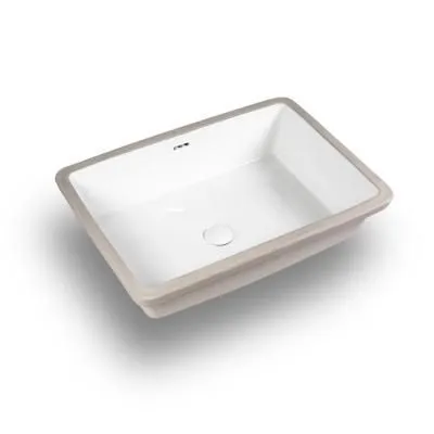 Раковина встраиваемая под столешницу 60,5*40*18,5см прямоугольная белая с переливом BOND S99-600 - купить в Москве по низкой цене в интернет-магазине с доставкой по всей России | HITsant Раковина встраиваемая под столешницу 60,5*40*18,5см прямоугольная белая с переливом BOND S99-600