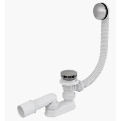 Слив-перелив AlcaPlast A504KM-80 для ванны, хром