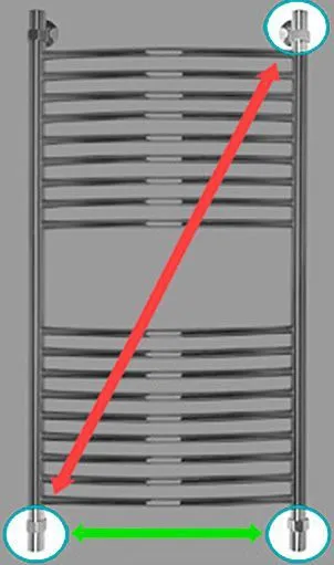 Полотенцесушитель водяной Energy Elite 100x50 хром