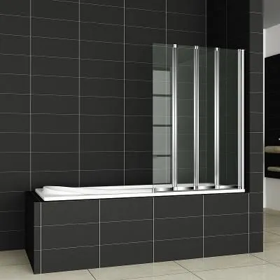 Шторка на ванну Cezares Pratico PRATICO-V-4-100/140-C-Cr 100 прозрачное стекло - купить в Москве по низкой цене в интернет-магазине с доставкой по всей России | HITsant Шторка на ванну Cezares Pratico PRATICO-V-4-100/140-C-Cr 100 прозрачное стекло