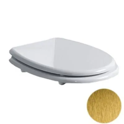 Крышка-сиденье Simas Arcade AR007bi/oro белый/золото, микролифт