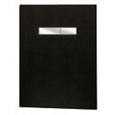 Кнопка смыва Tece TECElux  9650004 стекло черное, клавиши хром глянцевый