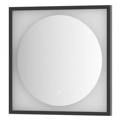 Зеркало с LED-подсветкой настенное Defesto Eclipse DF 2221S 60x60 черный