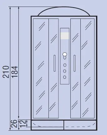 Душевая кабина River Elba 90/26 TH