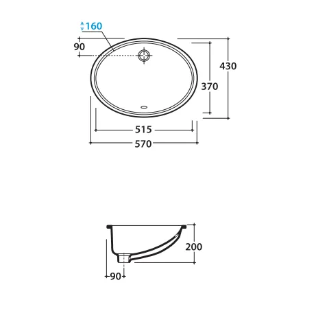 Раковина GLOBO Lavabi d'arredamento VA018.BI 57x43 белый