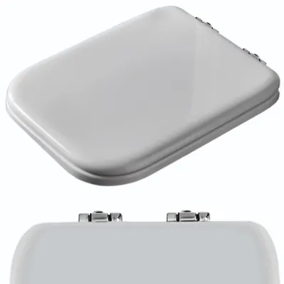 Крышка-сиденье Kerasan Waldorf 418801 с микролифтом, белый, петли хром