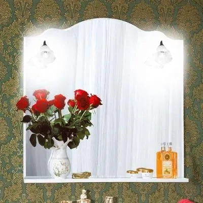 Зеркало Бриклаер АННА 90 см, белый