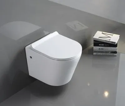 Унитаз подвесной CeramaLux B2330, Бело-Глянцевый