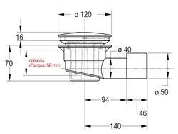 Сифон для душевого поддона BONOMINI (5280AB12B7WZ) - купить в Москве по низкой цене в интернет-магазине с доставкой по всей России | HITsant Сифон для душевого поддона BONOMINI (5280AB12B7WZ)