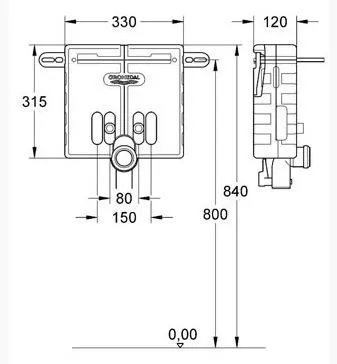 Система инсталляции для раковины  Grohe Uniset 37576000