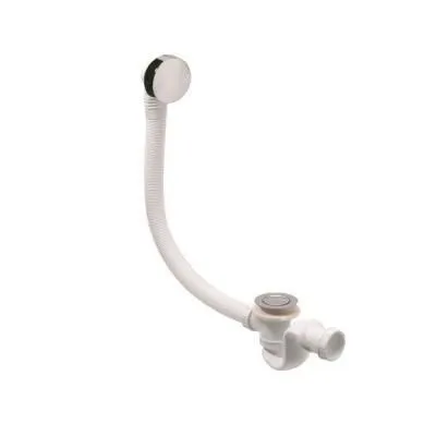 Слив-перелив Cersanit ZP-SY1000004 для ванны, белый/хром