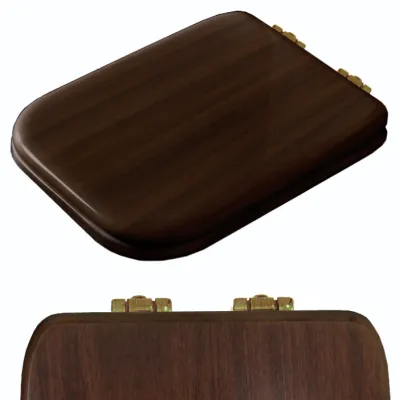 Крышка-сидение для унитаза Kerasan Waldorf 418640 микролифт, noce/бронза