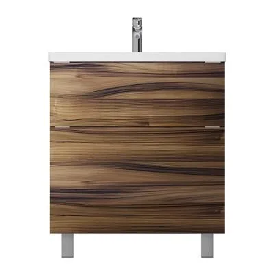 База под раковину, напольная, 75 см, 2 ящика, орех AM.PM Gem M90FSX0752HF