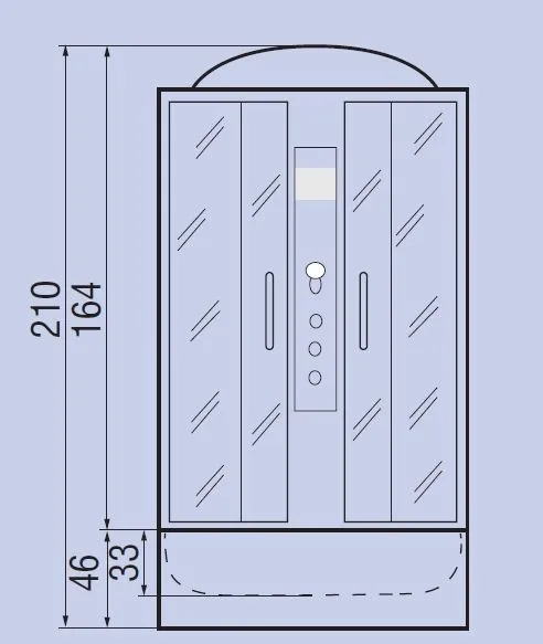 Душевая кабина River Temza 90/46 ТН