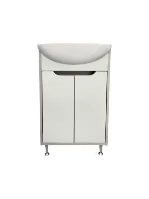 Тумба Runo Эконова 50 серо-оливковая под умывальник Уют 50 (00-00004652)