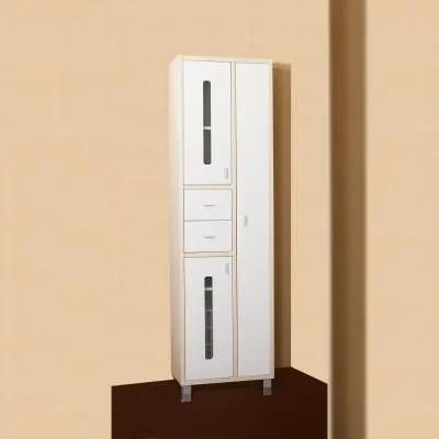 Пенал Бриклаер БАЛИ 57 см, светлая лиственница/белый