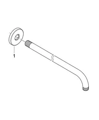 Кронштейн для верхнего душа Grohe Rainshower 28361000 хром - купить в Москве по низкой цене в интернет-магазине с доставкой по всей России | HITsant Кронштейн для верхнего душа Grohe Rainshower 28361000 хром