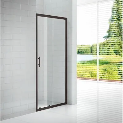 Душевая дверь в нишу Cezares Eco ECO-O-BF-1-120-C-NERO прозрачное стекло - купить в Москве по низкой цене в интернет-магазине с доставкой по всей России | HITsant Душевая дверь в нишу Cezares Eco ECO-O-BF-1-120-C-NERO прозрачное стекло