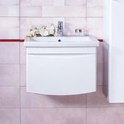 Тумба под раковину подвесная Бриклаер ВЕГА белый , 60 см