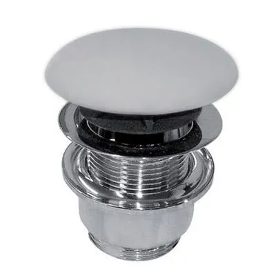 Донный клапан Globo FI012BI с системой "клик-клак" белый Донный клапан Globo FI012BI с системой "клик-клак" белый